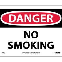 DANGER, NO SMOKING, 7X10, .040 ALUM