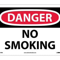 DANGER, NO SMOKING, 10X14, RIGID PLASTIC