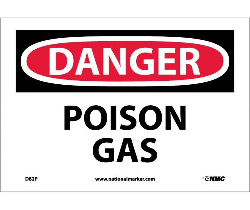 DANGER, POISON GAS, 7X10, PS VINYL