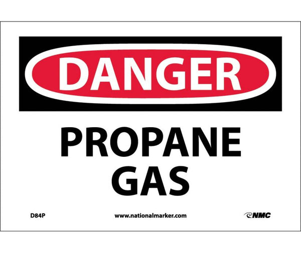 DANGER, PROPANE GAS, 10X14, PS VINYL
