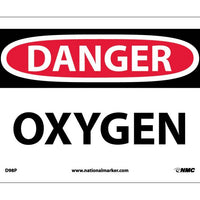 DANGER, OXYGEN, 10X14, .040 ALUM