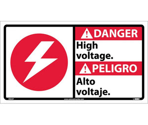 DANGER, HIGH VOLTAGE (BILINGUAL W/GRAPHIC), 10X18, PS VINYL