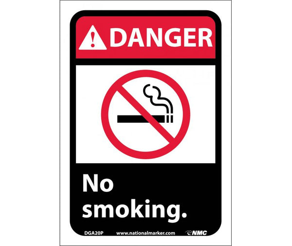 DANGER, NO SMOKING (W/GRAPHIC), 10X7, PS VINYL