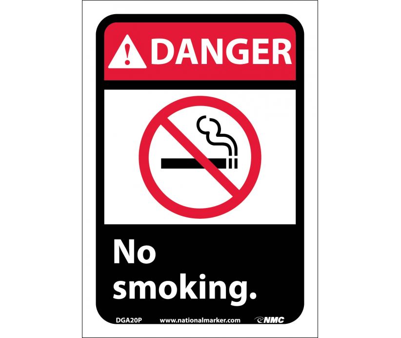 DANGER, NO SMOKING (W/GRAPHIC), 10X7, PS VINYL