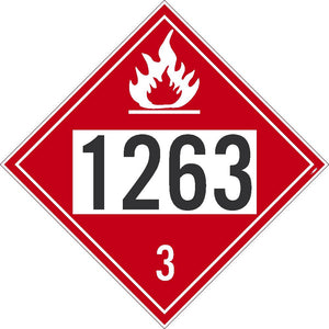 1263 Paint USDOT Placard Cardstock 50/Pk | DL138BTB50