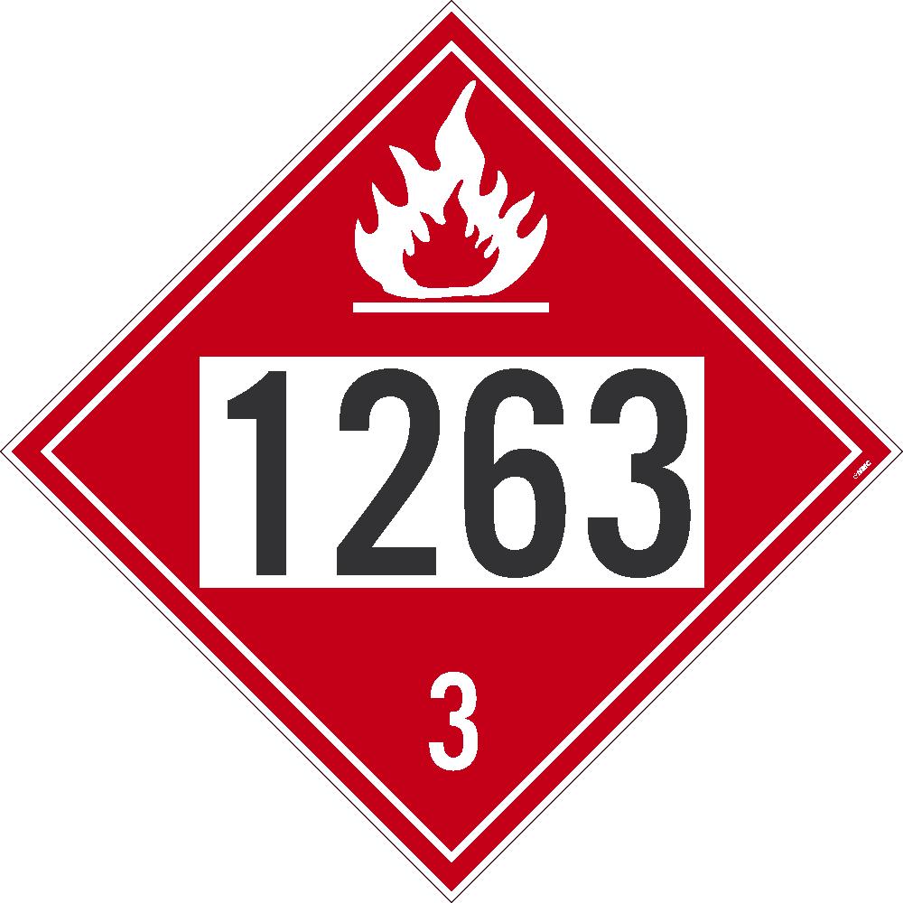 1263 Paint USDOT Placard Cardstock 50/Pk | DL138BTB50
