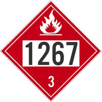 1267 Crude Oil USDOT Placard Rigid Plastic | DL139BR