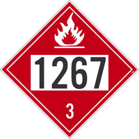 1267 Crude Oil USDOT Placard Cardstock 50/Pk | DL139BTB50