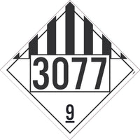 3077 Misc Goods USDOT Placard Removable Vinyl 100/Pk | DL148BPR100