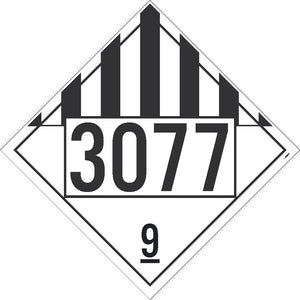 3077 Misc Goods USDOT Placard Removable Vinyl 50/Pk | DL148BPR50