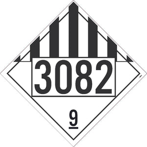 3082 Misc Goods USDOT Placard Adhesive Backed Vinyl 25/Pk | DL149BP25
