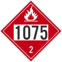 1075 Petroleum USDOT Placard Rigid Plastic | DL42BR