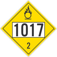 1073 Refrigerated Liquid Oxygen USDOT Placard Rigid Plastic | DL97BR