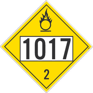 1073 Refrigerated Liquid Oxygen USDOT Placard Rigid Plastic | DL97BR