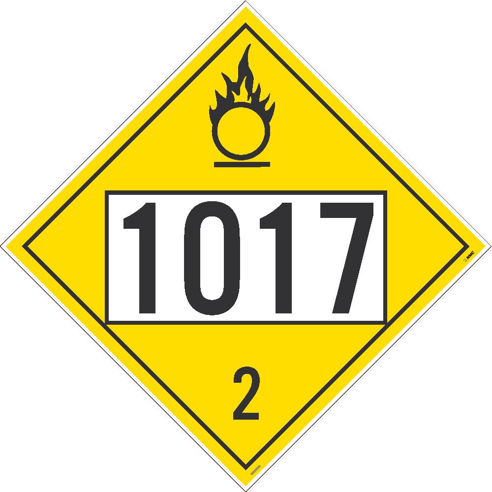 1073 Refrigerated Liquid Oxygen USDOT Placard Rigid Plastic | DL97BR
