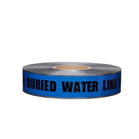 DETECTABLE UNDERGROUND TAPE, CAUTION WATER LINE BELOW, 2"X1000'