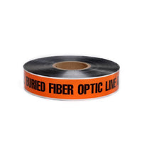 DETECTABLE UNDERGROUND TAPE, CAUTION FIBER OPTIC LINE BELOW , 2"X1000'