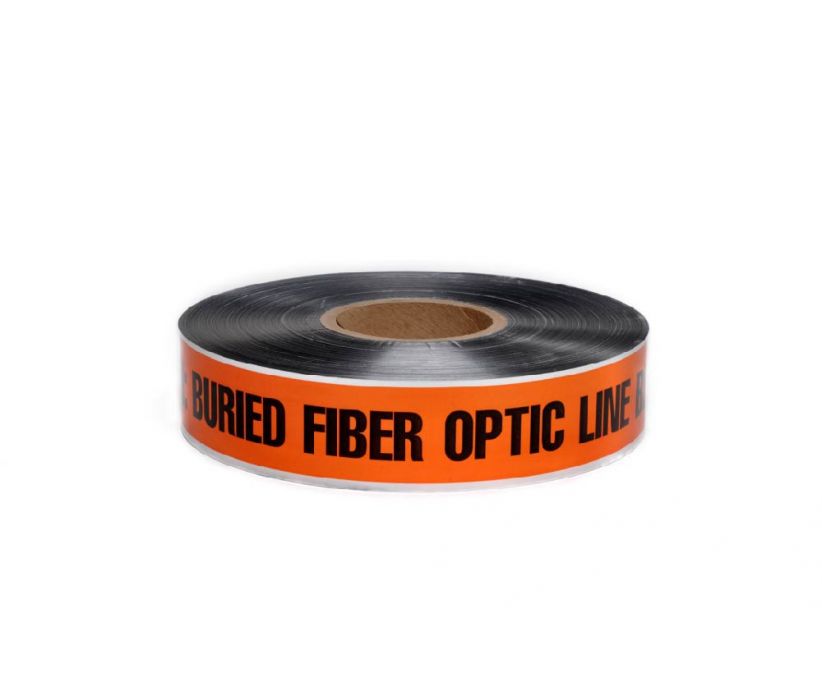 DETECTABLE UNDERGROUND TAPE, CAUTION FIBER OPTIC LINE BELOW , 2