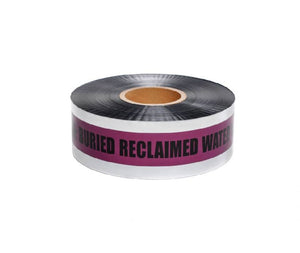 DETECTABLE UNDERGROUND TAPE, CAUTION RECLAIMED WATER LINE BELOW , 2"X1000'