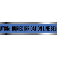 DETECTABLE UNDERGROUND TAPE, CAUTION IRRIGATION LINE BELOW, 3"X1000'