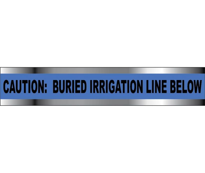 DETECTABLE UNDERGROUND TAPE, CAUTION IRRIGATION LINE BELOW, 3