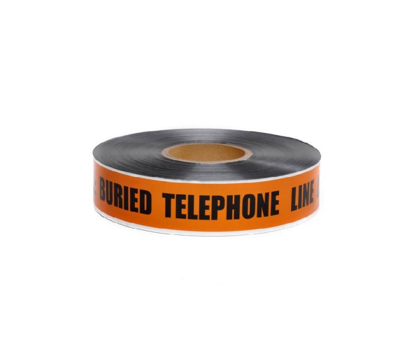 DETECTABLE UNDERGROUND TAPE, CAUTION FIBER OPTIC LINE BELOW, 6