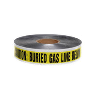 DETECTABLE UNDERGROUND TAPE, CAUTION GAS LINE BELOW, 6"X1000'