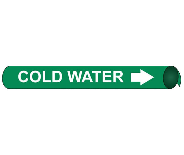 PIPEMARKER PRECOILED, COLD WATER W/G, FITS 4 5/8