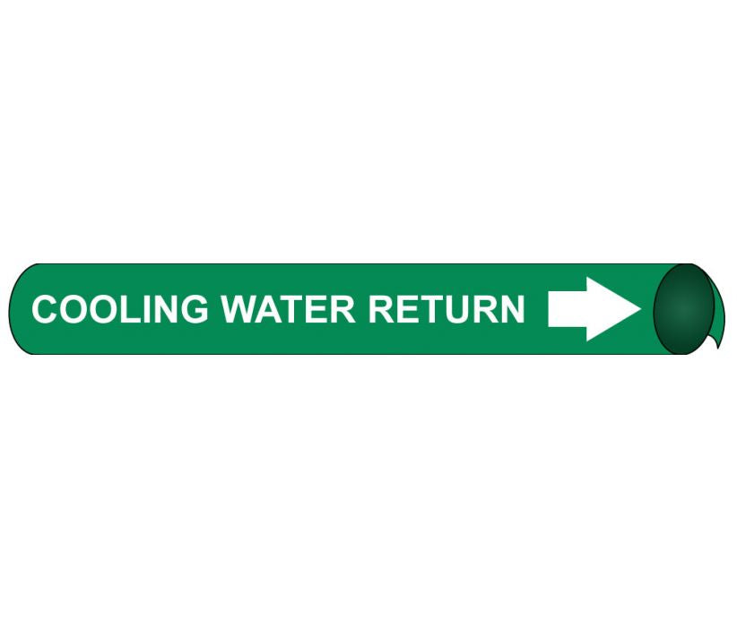 PIPEMARKER PRECOILED, COOLING WATER RETURN W/G, FITS 4 5/8