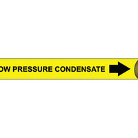 PIPEMARKER PRECOILED, LOW PRESSURE CONDENSATE B/Y, FITS 4 5/8"-5 7/8" PIPE