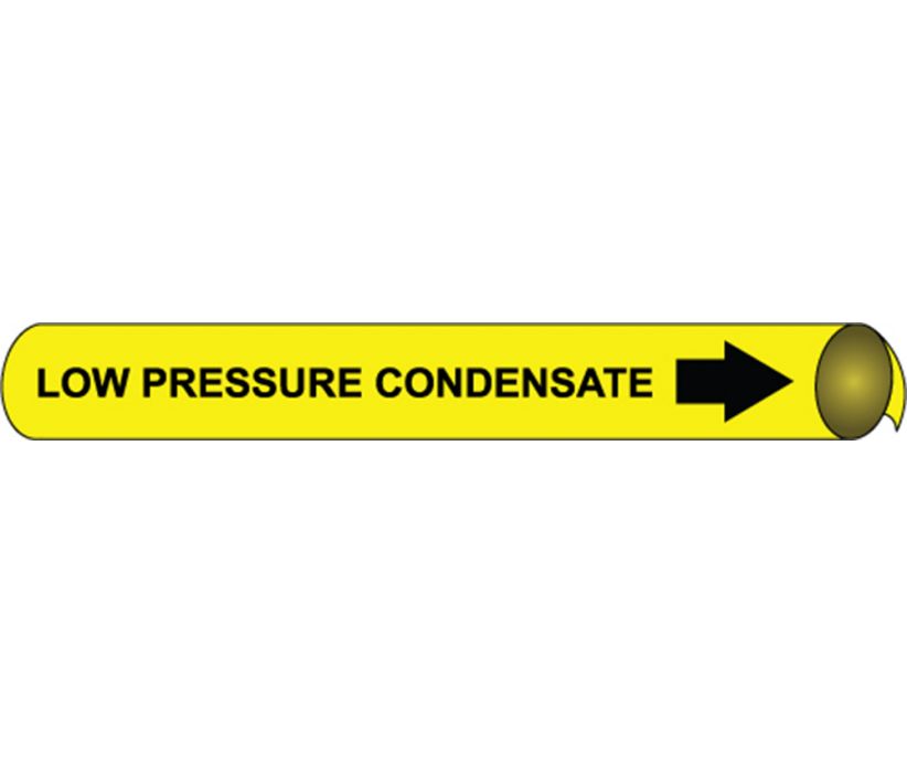 PIPEMARKER PRECOILED, LOW PRESSURE CONDENSATE B/Y, FITS 4 5/8
