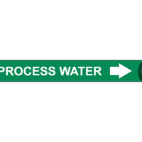 PIPEMARKER PRECOILED, PROCESS WATER W/G, FITS 4 5/8"-5 7/8" PIPE