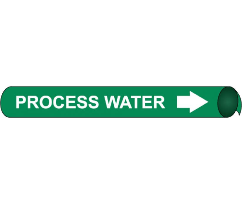 PIPEMARKER PRECOILED, PROCESS WATER W/G, FITS 4 5/8