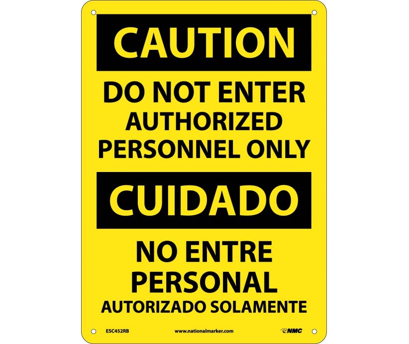 Caution Do Not Enter English/Spanish 14