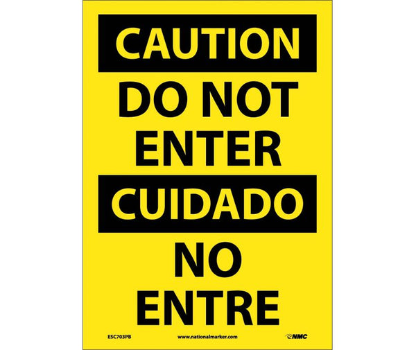 Caution Do Not Enter English/Spanish 14