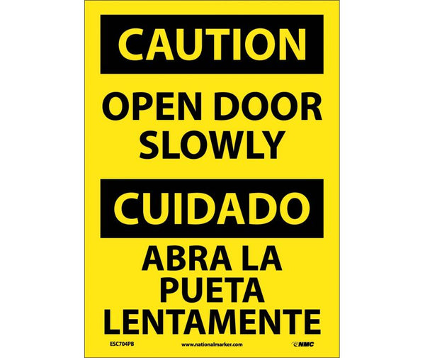Caution Open Door Slowly English/Spanish 14