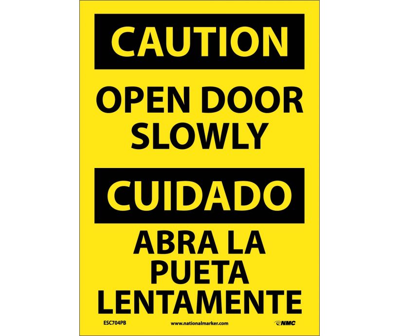 Caution Open Door Slowly English/Spanish 14