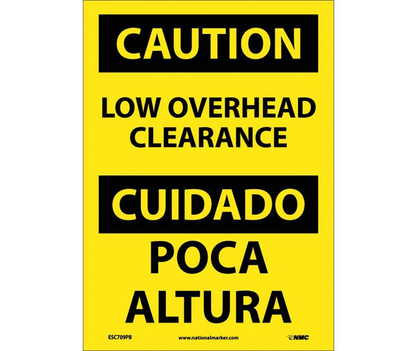 Caution Low Overhead Clearance Eng/Spanish 14