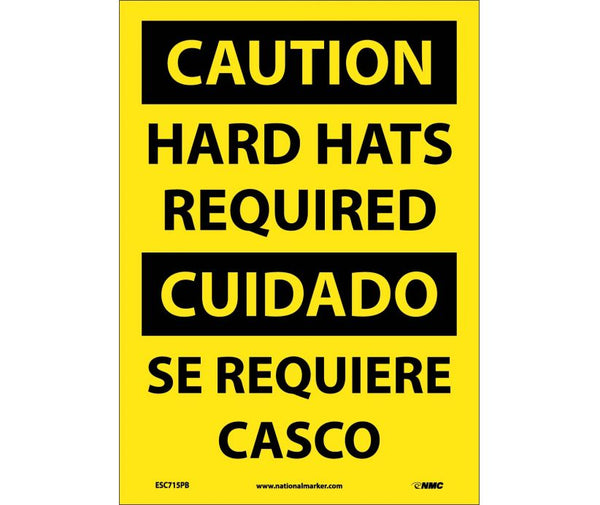 Caution Hard Hats Required English/Spanish 14