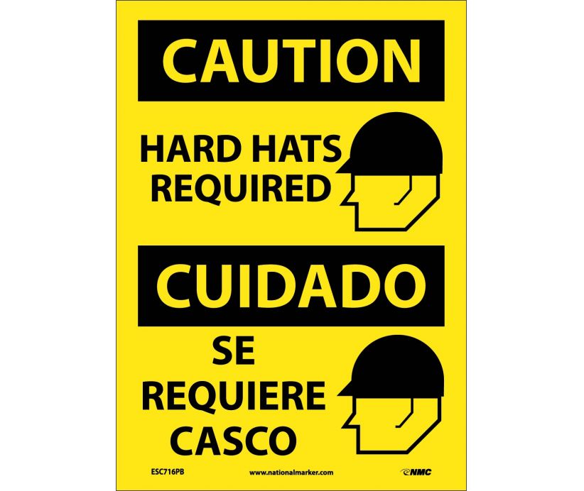 Caution Hard Hats Required English/Spanish 14
