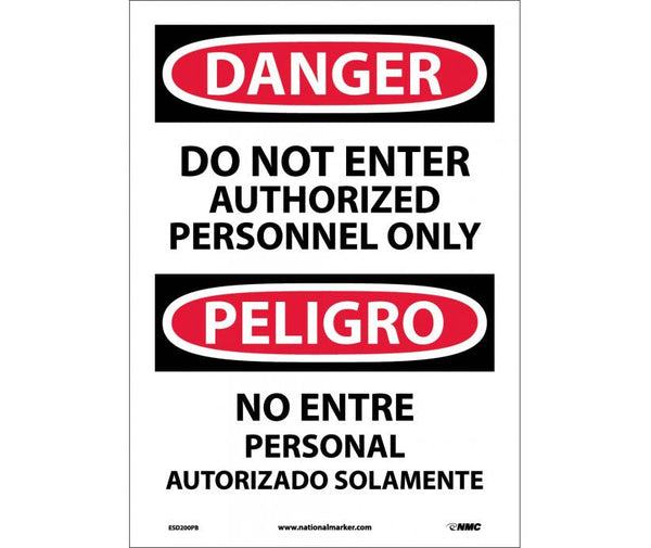 Danger Do Not Enter English/Spanish 14