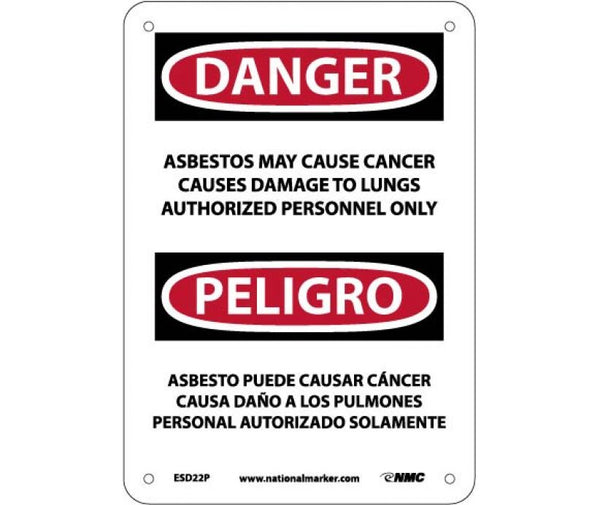 Danger Asbestos And Cancer English/Spanish 10