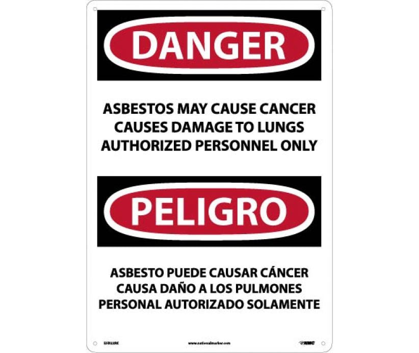 Danger Asbestos And Cancer English/Spanish 20