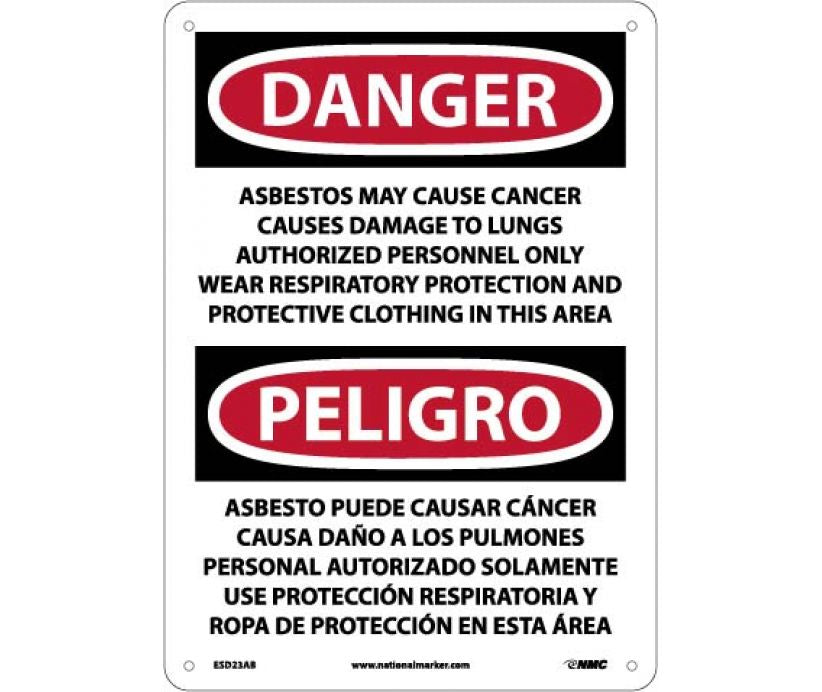 Danger Asbestos And Cancer English/Spanish 14