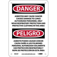 Danger Asbestos And Cancer English/Spanish 10"x7" Vinyl | ESD23P