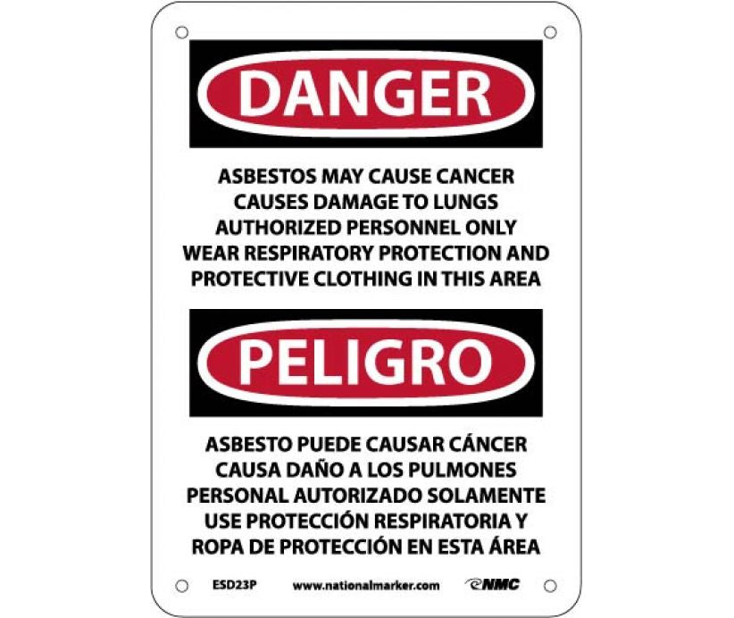 Danger Asbestos And Cancer English/Spanish 10
