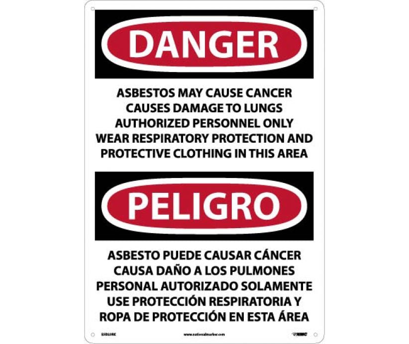 Danger Asbestos And Cancer English/Spanish 20
