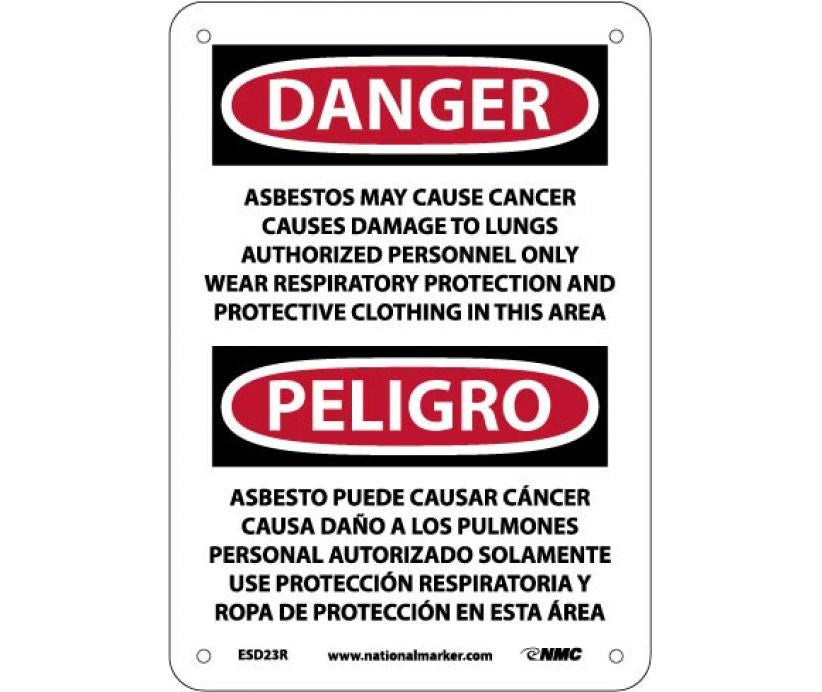 Danger Asbestos And Cancer English/Spanish 10
