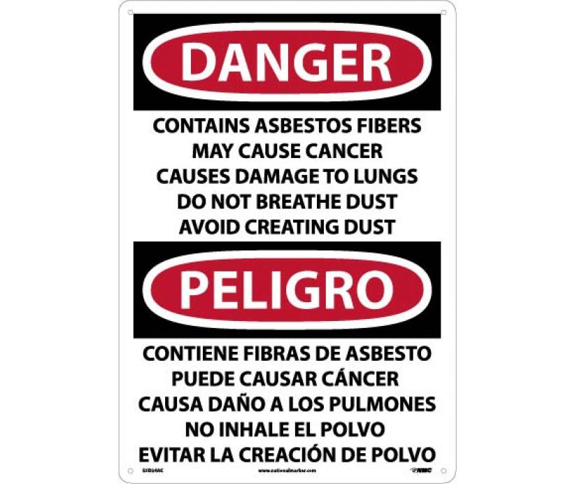 Danger Asbestos And Cancer English/Spanish 20