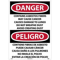 Danger Asbestos And Cancer English/Spanish 28"x20" Aluminum | ESD24AD